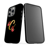 For iPhone 13 Pro Case, Protective Back Cover, Embellished Letter C | iCoverLover Australia