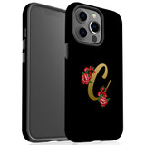 For iPhone 13 Pro Case, Protective Back Cover, Embellished Letter C | iCoverLover Australia