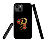 For iPhone 13 Case, Protective Back Cover, Embellished Letter B | iCoverLover Australia