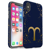 For iPhone XS Max Case, Protective Back Cover, Aries Sign | iCoverLover Australia
