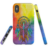 For iPhone XS Max Case, Protective Back Cover, Colourful Dreamcatcher | iCoverLover Australia