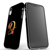 For iPhone XR Case, Protective Back Cover, Embellished Letter D | iCoverLover Australia