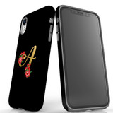 For iPhone XR Case, Protective Back Cover, Embellished Letter A | iCoverLover Australia