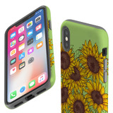For iPhone XS Max Case, Protective Back Cover, Sunflowers | iCoverLover Australia