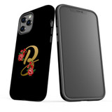 For iPhone 12 Pro Max Case, Protective Back Cover, Embellished Letter B | iCoverLover Australia