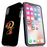 For iPhone XS/X Case, Protective Back Cover, Embellished Letter B | iCoverLover Australia