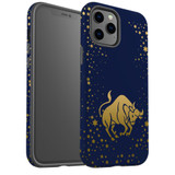 For iPhone 12/12 Pro Case, Protective Back Cover, Taurus Drawing | iCoverLover Australia