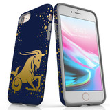 For Apple iPhone SE 5G (2022)/SE (2020)/8/7 Case, Protective Back Cover, Capricorn Drawing | iCoverLover Australia