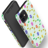 For iPhone 12/12 Pro Case, Protective Back Cover, Flowers Pattern colourful | iCoverLover Australia