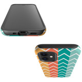 For iPhone 12/12 Pro Case, Protective Back Cover, Zigzag colorful Pattern | iCoverLover Australia