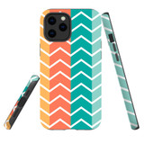 For iPhone 12 Pro Max Case, Protective Back Cover, Zigzag colorful Pattern | iCoverLover Australia