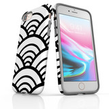 For iPhone SE 5G (2022), SE (2020) / 8 / 7 Protective Case, Japanese Folk Wave Pattern | iCoverLover Australia