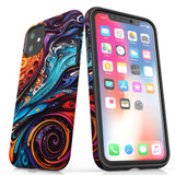 For iPhone 11 Tough Protective Case, Swirling Paint | iCoverLover Australia