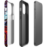 For iPhone 14 Pro Tough Protective Case, Swirling Paint | iCoverLover Australia