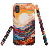 For iPhone XS/X Tough Protective Case, Sunny Waves | iCoverLover Australia