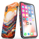 For iPhone XS/X Tough Protective Case, Sunny Waves | iCoverLover Australia