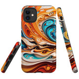 For iPhone 11 Tough Protective Case, Swirling Gold | iCoverLover Australia