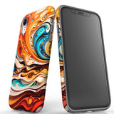 For iPhone XR Tough Protective Case, Swirling Gold | iCoverLover Australia