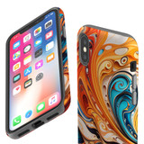 For iPhone XS Max Tough Protective Case, Swirling Gold | iCoverLover Australia
