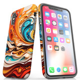For iPhone XS Max Tough Protective Case, Swirling Gold | iCoverLover Australia