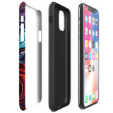 For iPhone 11 Pro Max Tough Protective Case, Swirling Paint | iCoverLover Australia