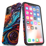 For iPhone 11 Pro Max Tough Protective Case, Swirling Paint | iCoverLover Australia