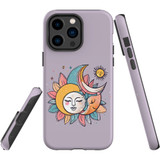 For iPhone 14 Pro Max Tough Protective Case, Sleeping Moon | iCoverLover Australia