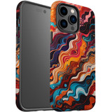 For iPhone 14 Pro Tough Protective Case, Waves Of The Sun | iCoverLover Australia