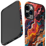 For iPhone 14 Pro Tough Protective Case, Waves Of The Sun | iCoverLover Australia