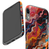 For iPhone XR Tough Protective Case, Waves Of The Sun | iCoverLover Australia