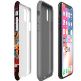 For iPhone XS/X Tough Protective Case, Waves Of The Sun | iCoverLover Australia