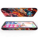 For iPhone XS/X Tough Protective Case, Waves Of The Sun | iCoverLover Australia