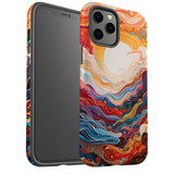 For iPhone 12 Pro Max Tough Protective Case, Sunny Waves | iCoverLover Australia
