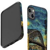 For iPhone 13 Tough Protective Case, Painting Of The Harbour Bridge | iCoverLover Australia