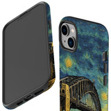 For iPhone 14 Tough Protective Case, Painting Of The Harbour Bridge | iCoverLover Australia