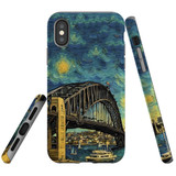For iPhone XS Max Tough Protective Case, Painting Of The Harbour Bridge | iCoverLover Australia