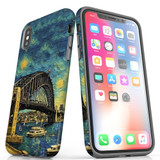For iPhone XS Max Tough Protective Case, Painting Of The Harbour Bridge | iCoverLover Australia