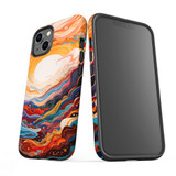 For iPhone 13 Tough Protective Case, Sunny Waves | iCoverLover Australia
