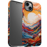 For iPhone 14 Plus Tough Protective Case, Sunny Waves | iCoverLover Australia