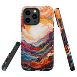 For iPhone 14 Pro Tough Protective Case, Sunny Waves | iCoverLover Australia