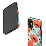For iPhone 12 mini Tough Protective Case, Poppy Field | iCoverLover Australia