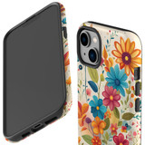 For iPhone 14 Plus Tough Protective Case, Floral Symphony | iCoverLover Australia