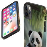 For iPhone 11 Pro Max Tough Protective Case, Happy Panda | iCoverLover Australia