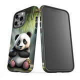 For iPhone 13 Pro Max Tough Protective Case, Happy Panda | iCoverLover Australia
