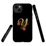 For iPhone 14 Case Tough Protective Cover, Embellished Letter Y | iCoverLover Australia