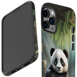 For iPhone 14 Pro Max Tough Protective Case, Happy Panda | iCoverLover Australia