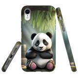 For iPhone XR Tough Protective Case, Happy Panda | iCoverLover Australia