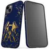 For iPhone 14 Case Tough Protective Cover, Gemini Drawing | iCoverLover Australia
