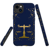 For iPhone 14 Plus Case Tough Protective Cover, Libra Drawing | iCoverLover Australia