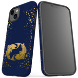 For iPhone 14 Plus Case Tough Protective Cover, Pisces Drawing | iCoverLover Australia